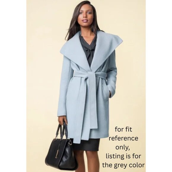 The Limited Scandal Collection Wrap Coat Grey Size S - Picture 5 of 5